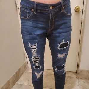Girls Denim Ripped Style Jean's